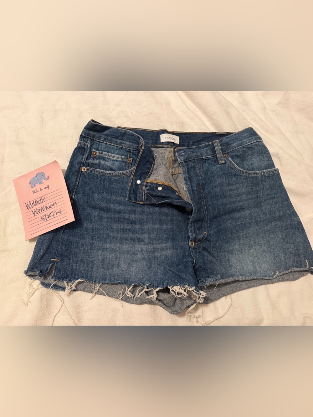 Nuuds Denim Cutoff Shorts 30 Curve